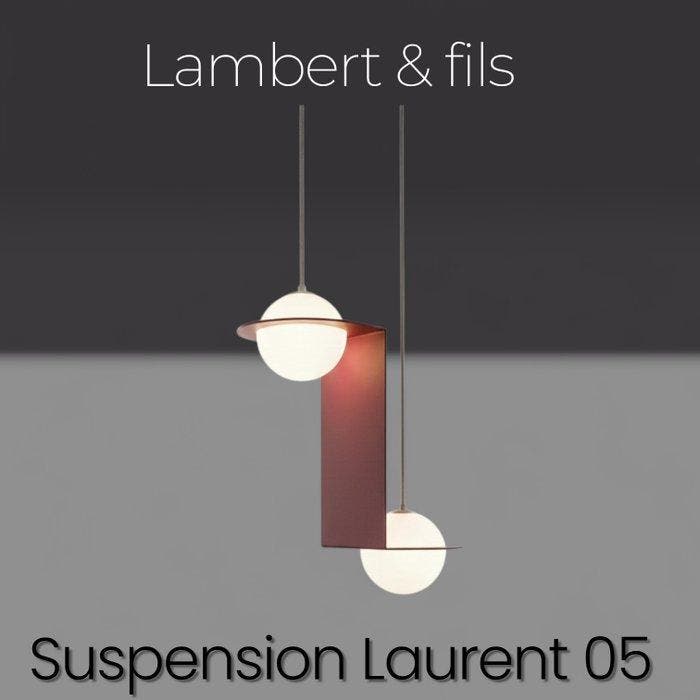 Lambert&Fils - Kroonluchter - Laurent 05 - Aluminium, Glas, Antiek en Kunst, Antiek | Verlichting