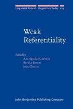 Weak referentiality / Linguistik Aktuell / Linguistics Today, Verzenden, Zo goed als nieuw