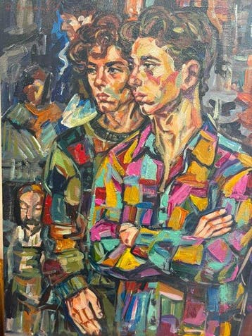 Italiaanse school (XX) - Vari personaggi maschili, Antiek en Kunst