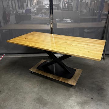 bert plantagie Eettafel Oxxi 2.0, Verzenden, Zo goed als nieuw, Eikenhout, 200 cm of meer