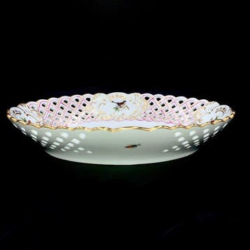 Herend - Work of Art Breakthrough Basket/Bowl - Rothschild