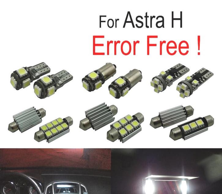 Kit 13 Ampoules Led Intérieur Pour Opel Astra H Opc Gtc Cara, Auto-onderdelen, Verlichting, Verzenden