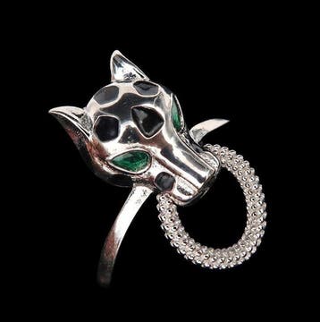 Zilver, L’Ombre de Minuit – Panterering in Siberisch Smaragd