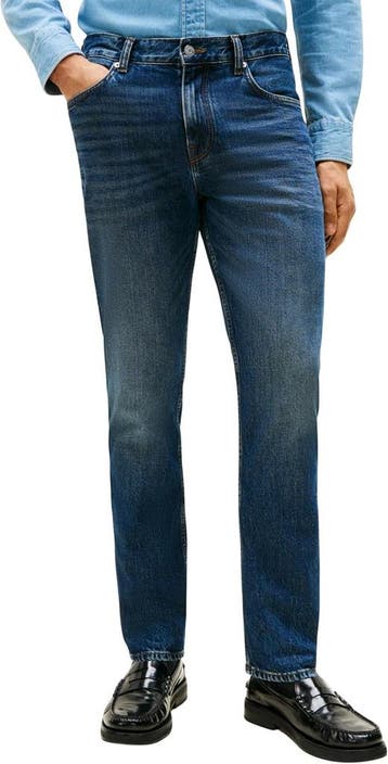 Denton Straight Fit Jeans | Tweede kansje | OP = OP, Verzenden, Zo goed als nieuw, Blauw, TOMMY HILFIGER