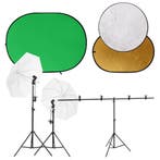 vidaXL Fotostudioset met lichtset, achtergrondscherm en, Verzenden, Nieuw