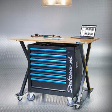 Datona Industriële werktafel 120 cm en gereedschapswagen -, Doe-het-zelf en Bouw, Ophalen of Verzenden, Nieuw