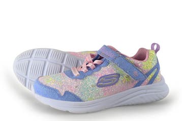 Skechers Sneakers Meisjes in maat 35 Blauw, Enfants & Bébés, Vêtements enfant | Chaussures & Chaussettes, Verzenden, Schoenen