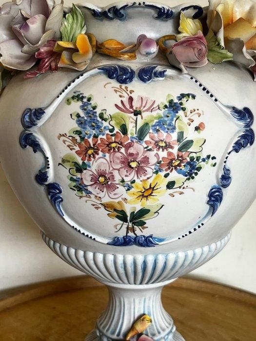 Bocal - Porcelaine - Italienne, peint à la main, Antiquités & Art, Antiquités | Verre & Cristal