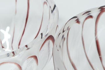Kom - Japanse mukozuke-schalen van gesneden glas door