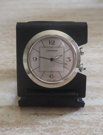 Opvouwbare reiswekker - Cartier - Leder, Staal - 2010-2020