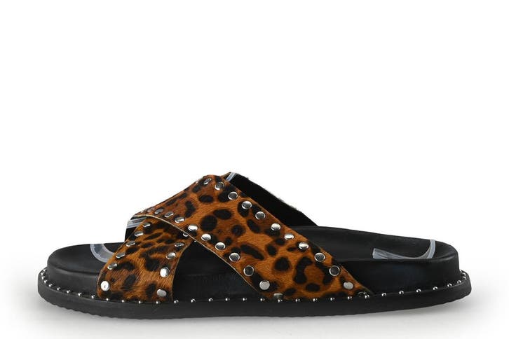 Sacha Slippers in maat 39 Panter, Kleding | Dames, Schoenen, Overige kleuren, Gedragen, Slippers, Verzenden