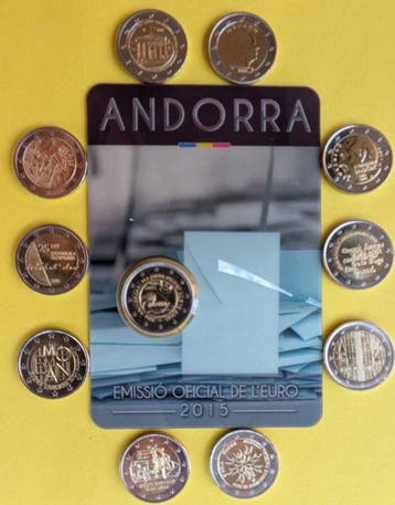 Europa. 2 Euro 2015/2026 (11 coins incl. 2 Euro 2015