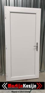 PVC Deur wit volpaneel en 1/2 glas Basic Plus b98 x h200, Ophalen of Verzenden, Nieuw