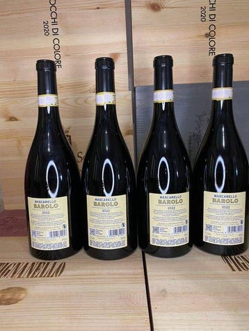 2022 Mascarello Barolo - Barolo - 4 Bouteilles (0,75 L), Verzamelen, Wijnen, Nieuw