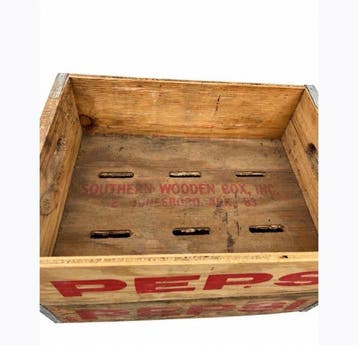 Poitrine - Bois - Ensemble de deux boîtes vintage Pepsi-Cola, Antiquités & Art