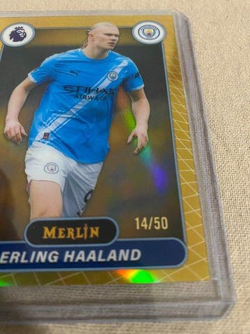 2025/26 Topps Merlin Erling Haaland /50 Carte sérialisée,