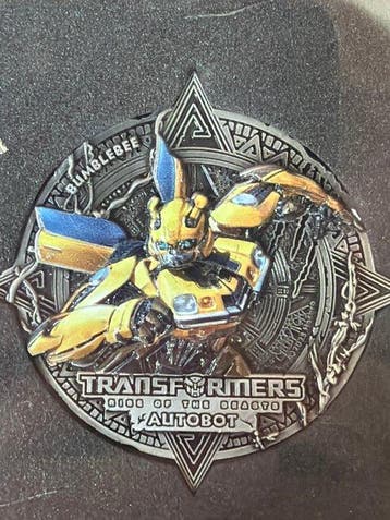 Wereld. Medal Transformers Bumblebee - Silver Plated - 35g