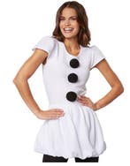 2dekans | DressForFun – Sneeuwvrouw Kostuum – Maat XXL – Wit, Kinderen en Baby's, Ophalen of Verzenden, Nieuw