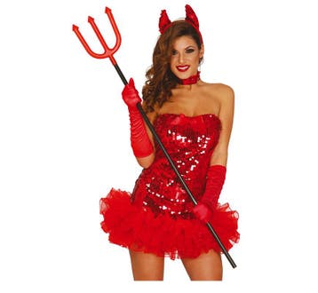 Halloween Drietand Rood 1,2m, Verzenden