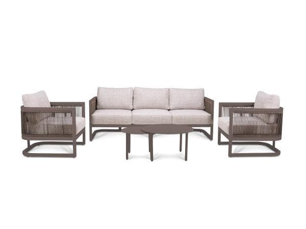Veiling - Outdoor Loungeset Sierra - bruin (quick dry), Tuin en Terras, Tuinsets en Loungesets