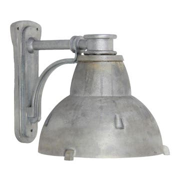 Stal- & Boerderijlampen Navigator 2 Muurlamp Hang Zilver, Verzenden