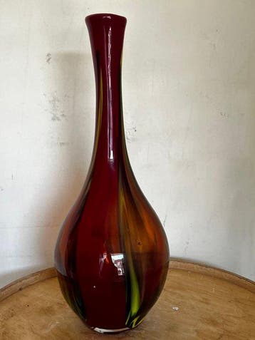 Vaas - H. 37 cm - Glas, Antiek en Kunst