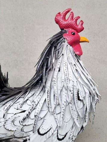 Beeldje - Beeldje - Xl metal rooster - IJzer, Metaal -
