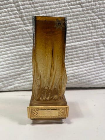 Eino Wänni - Vaas - Glas, Verguld, Metaal - 24-karaats goud