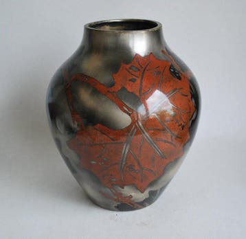 WMF - Vase - Métal, Émail - WMF Ikora art déco vase
