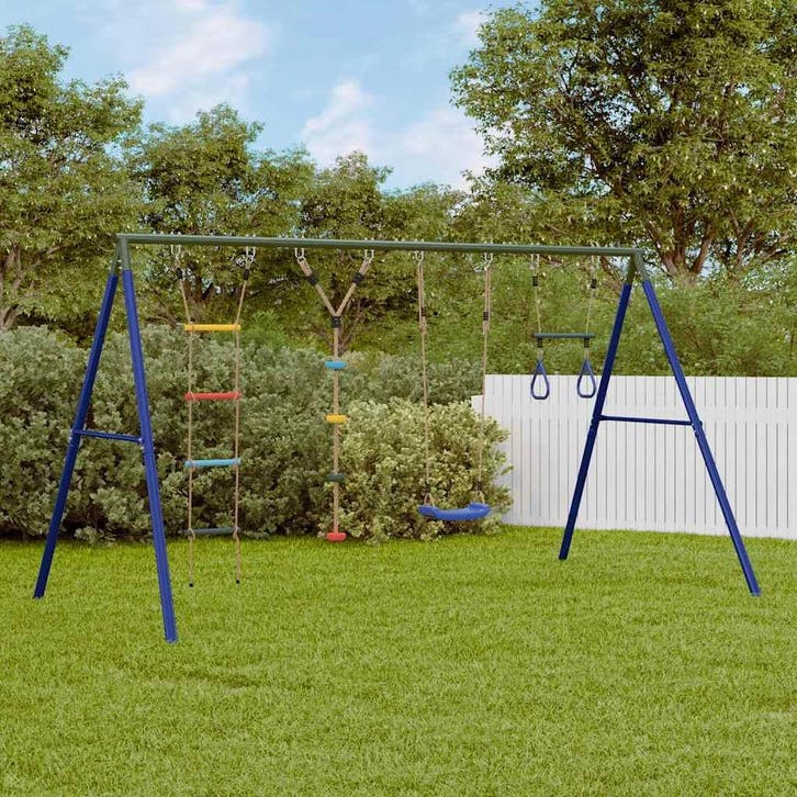 vidaXL Schommelset met schommel, trapeze, ladder en klimtouw, Enfants & Bébés, Jouets | Extérieur | Aires de jeux, Envoi