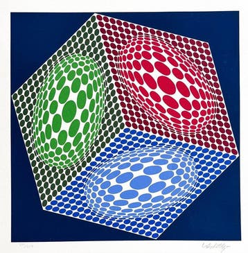 Victor Vasarely (1906-1997) - Paula, Antiek en Kunst