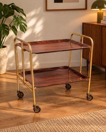 Serveerwagen - Metaal, kunststof - Vintage serveertrolley