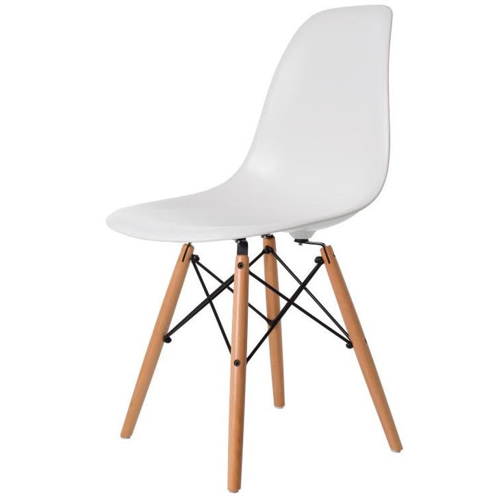 Eetkamerstoel DSW ABS wit, Maison & Meubles, Chaises, Envoi