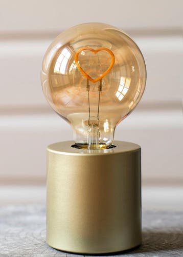 Bailey Led Silhouette En Forme De Cœur G95 E27 2W Or -, Verzenden