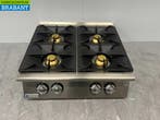 Acier inoxydable Mareno Surface de cuisson 4 brûleurs 80 cm, Verzenden