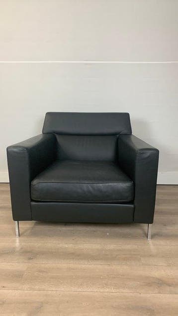 Moroso - Fauteuil - Steel PF 05700101 - Leder, Antiek en Kunst