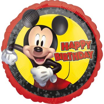 Mickey Mouse Helium Ballon Happy Birthday Versiering 43cm le, Verzenden