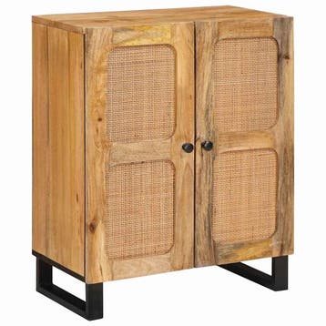 vidaXL Dressoir Bruin 60 x 33 x 75 cm Massief Mango Hout, Verzenden, Nieuw