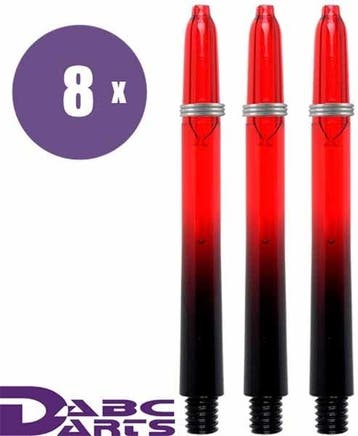 ABC Darts – Black Vision Rood - 8 sets (Dart Shafts), Ophalen of Verzenden, Nieuw, Shafts