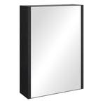 Spiegelkast Cuba 40 x 13 x 70 cm Zwart Mat Spiegelkast, Verzenden, Nieuw