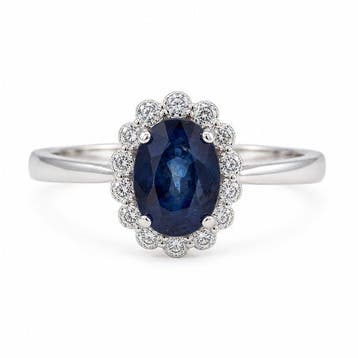 Sans prix de réserve - Bague Plaqué or Saphir - Plaqué or 18