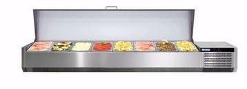 Opzetkoelvitrine | 8x 1/3 GN | 1815x395x260(h)mm Afinox, Verzenden, Nieuw in verpakking
