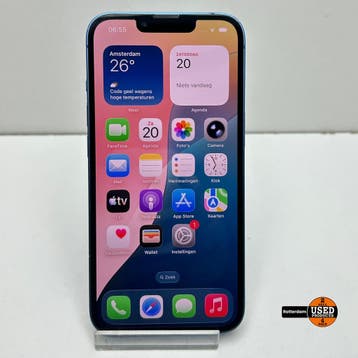 iPhone 13 256GB Blauw - Accu 100%, Télécoms, Verzenden