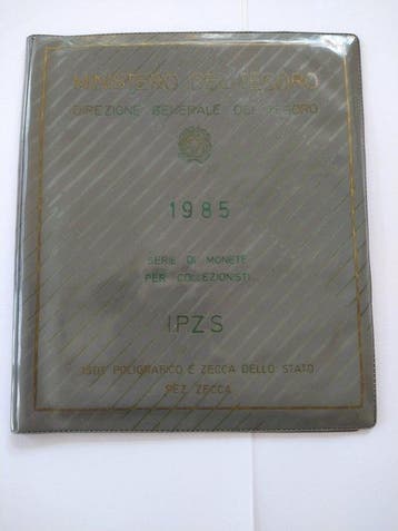 Italië, Italië 1985 divisionale met de 500 lire in zilver
