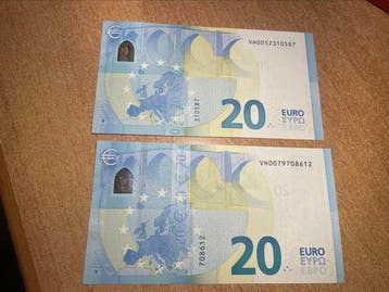 Europese Unie, Spanje. - 2 x 20 Euro 2015 - Draghi V003/V005