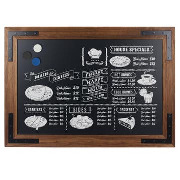 Krijtbord Magnetisch Noir 40x50 cm, Verzenden, Nieuw