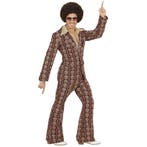 Disco 70S Kostuum Bruin Heren Oldschool, Verzenden, Nieuw
