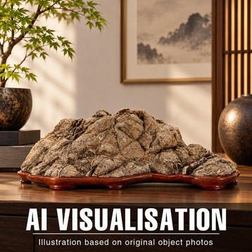 Steen, Hout - Japanse Suiseki-kijksteen – “Ryseki”  /