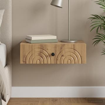 vidaXL Wandgemonteerde Zijtafel 59 x 34,5 x 17 cm Bewerkt, Huis en Inrichting, Verzenden, Nieuw