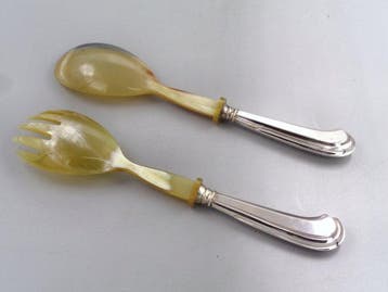 Ménagère (2) - Argent 800 - Couverts à salade San Marco